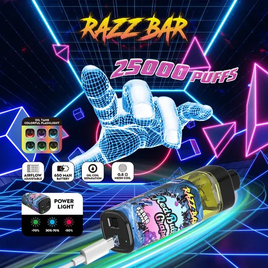Razz bar 25.000 , 10komada - CROPUFF