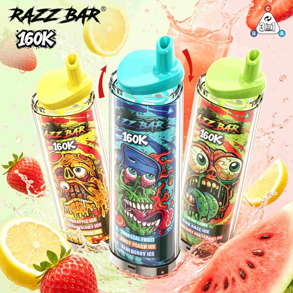 Razz Bar 160K Triple Flavour - PuffShop