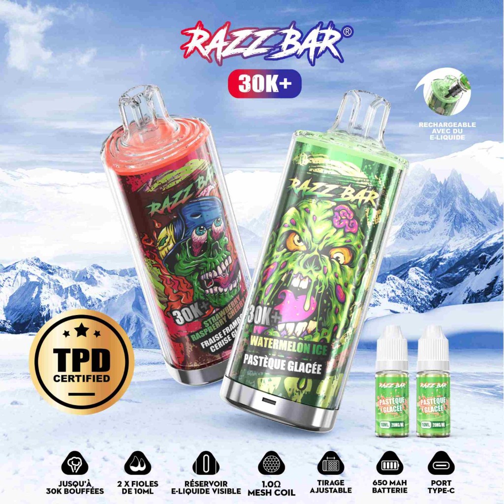 Razz Bar 30K+ Refillable - PuffShop