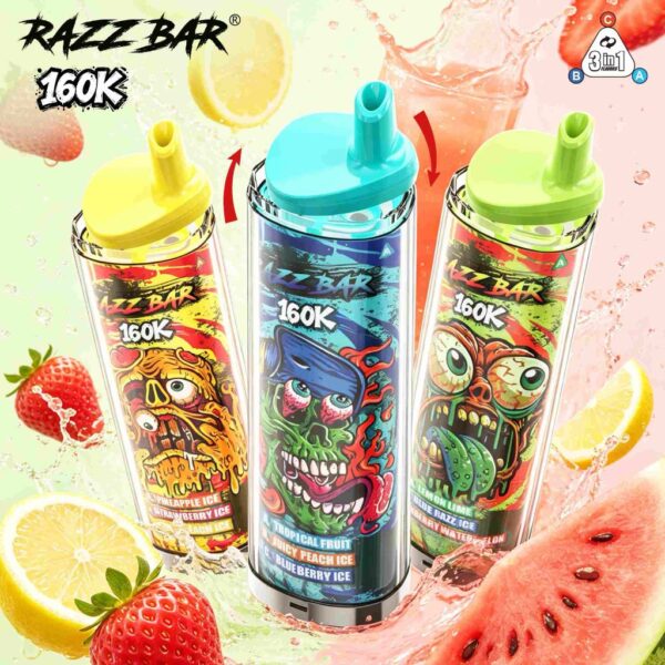 Razz Bar 160K Triple Flavour - PuffShop